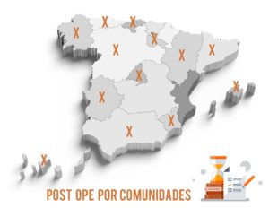 OPE COMUNIDADES MAPA ESPAÑA
