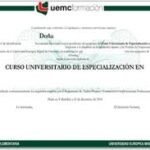 CURSO UNIVERSITARIO DE ESPECIALIZACION