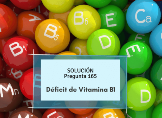 Déficit vitamina B1- simulacros enfermería- Tiamina