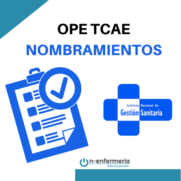 listas y adjudicación de plazas ope tcae ingesa