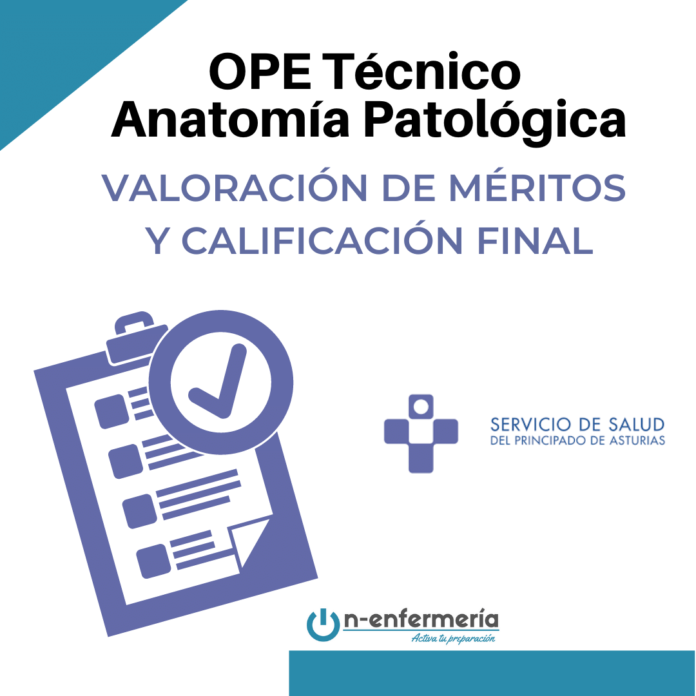 calificación final OPE Anatomía Patológica Asturias