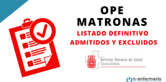 listado definitivo OPE Matronas Navarra
