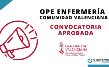 convocatoria OPE Enfermería Comunidad Valenciana