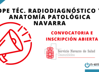 Convocatoria Radiodiagnóstico y Anatomía Patológica Navarra 2019
