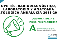 Convocatoria OPE Técnico de Radiodiagnóstico, Laboratorio y Anatomía Patológica Andalucía 2018-2021