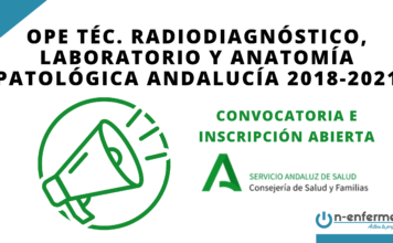 Convocatoria OPE Técnico de Radiodiagnóstico, Laboratorio y Anatomía Patológica Andalucía 2018-2021
