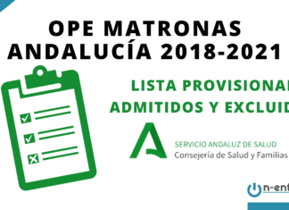 Listas provisionales de admitidos y excluidos OPE Matronas Andalucía 2018-2021