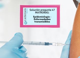 Respuesta pregunta examen OPE Matronas nº 47 Epidemiología - Enfermedades transmisibles