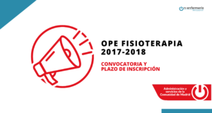 Convocatoria Fisioterapia Administración y servicios de la Comunidad de Madrid 2017-2018
