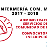 Convocatoria OPE Enfermería Madrid 2017-2018 para la Administración y servicios de la Com. Madrid