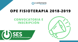 Convocatoria OPE Fisioterapia Extremadura 2018 - 2019