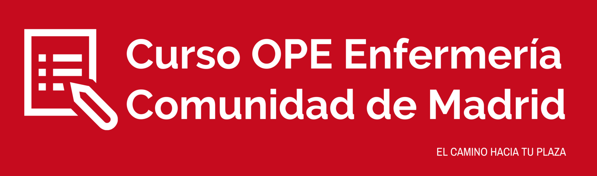Curso OPE Enfermería Comunidad de Madrid