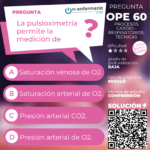 Pregunta de examen OPE TCAE Nº60 Procesos cardiorrespiratorios- Técnicas