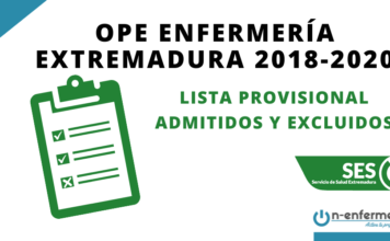 Convocatoria OPE Enfermería Extremadura 2018-2020