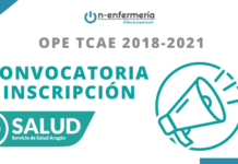 Convocatoria OPE TCAE ARAGÓN 2018-2021