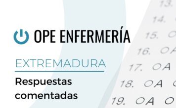 respuestas comentadas examen OPE Enfermería Extremadura
