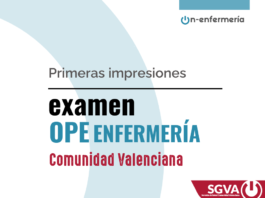 impresiones examen ope enfermería comunidad valenciana