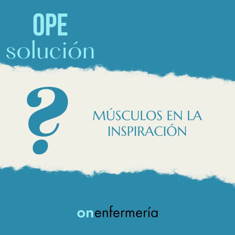 Pregunta OPE Enfermería: Músculos en la inspiración