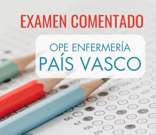 examen comentado OPE enfermería País Vasco