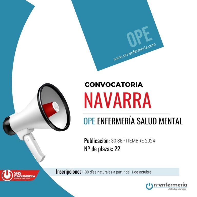 01/10/2024. ENF. SALUD MENTAL. OSASUNBIDEA NAVARRA: Convocatoria