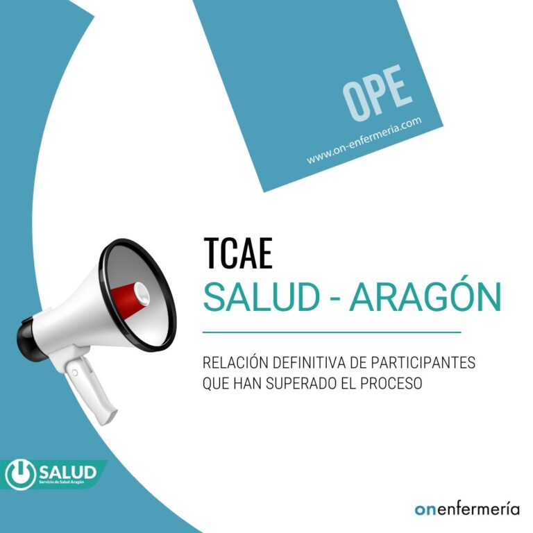 14/11/2024. SALUD ARAGÓN: relación definitiva de participantes que han superado el proceso