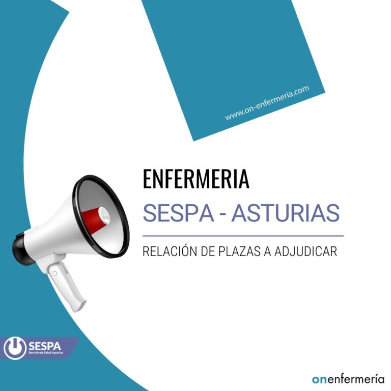 30/10/2024. SESPA ASTURIAS: Relación de plazas a adjudicar
