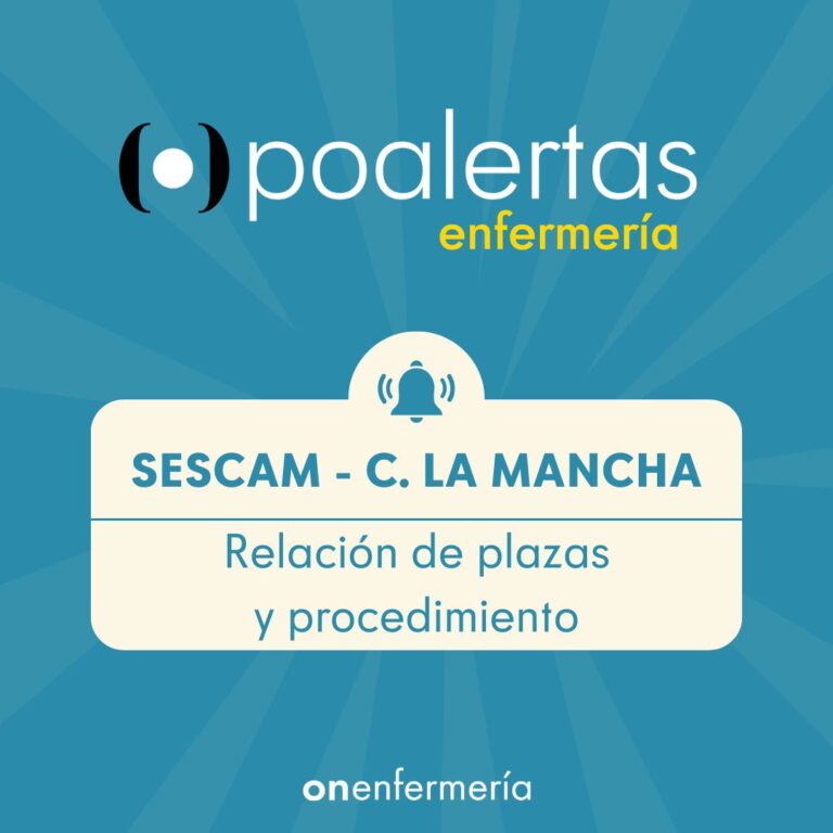 12/11/2024. SESCAM CASTILLA LA MANCHA.  Relación de plazas que se ofertan y se establece el procedimiento