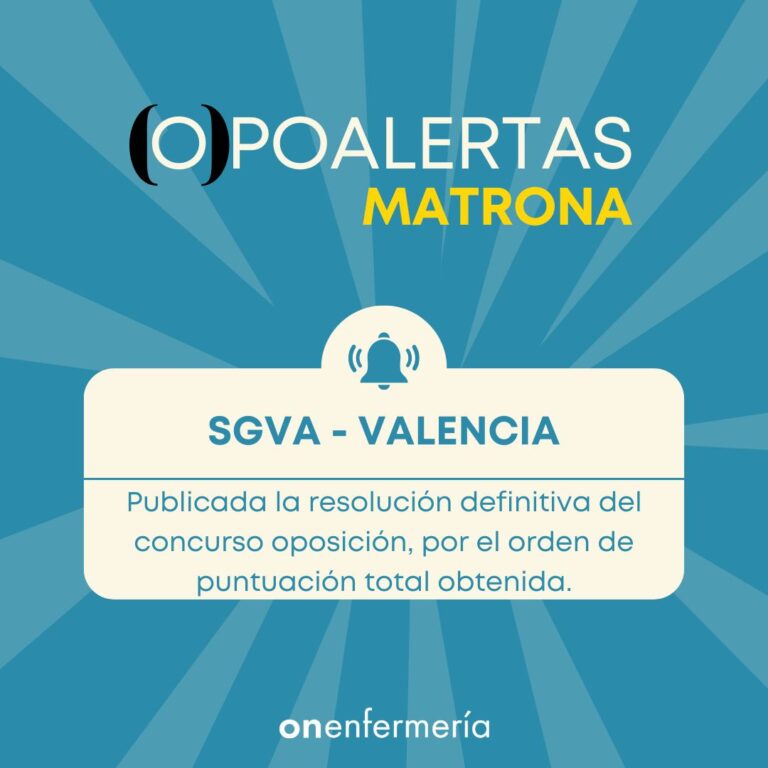 21/11/2024. SGVA VALENCIA. Resolución definitiva del concurso oposición, por el orden de puntuación total obtenida.