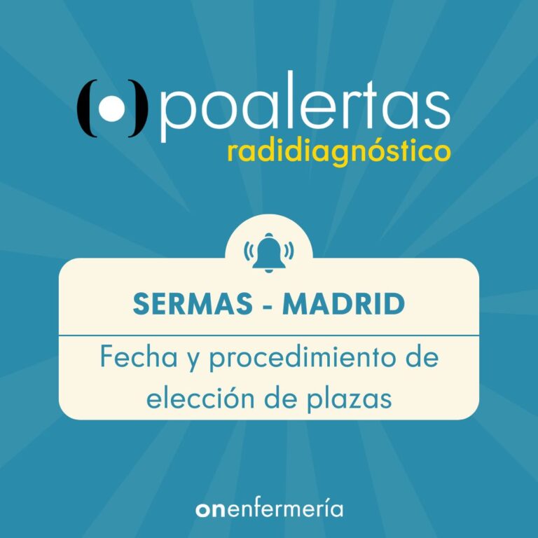 10/12/2024. SERMAS MADRID: Fecha y procedimiento de elección de plazas