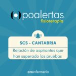 Fisioterapia SCS Cantabria Relación aspirantes