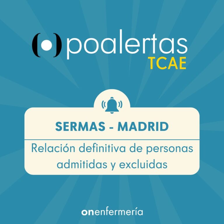 TCAE SERMAS MADRID Relación Definitiva admitidos