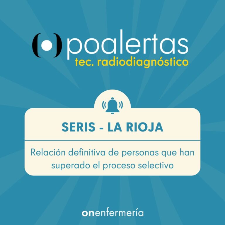 16/01/2025. Técnico Radiodiagnóstico. SERIS LA RIOJA: Relación definitiva de personas que han superado el proceso