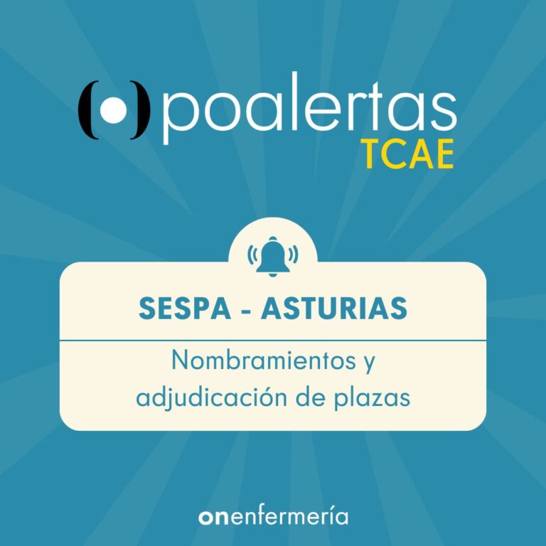 TCAE SESPA Asturias Nombramientos y Adjudicación de plazas