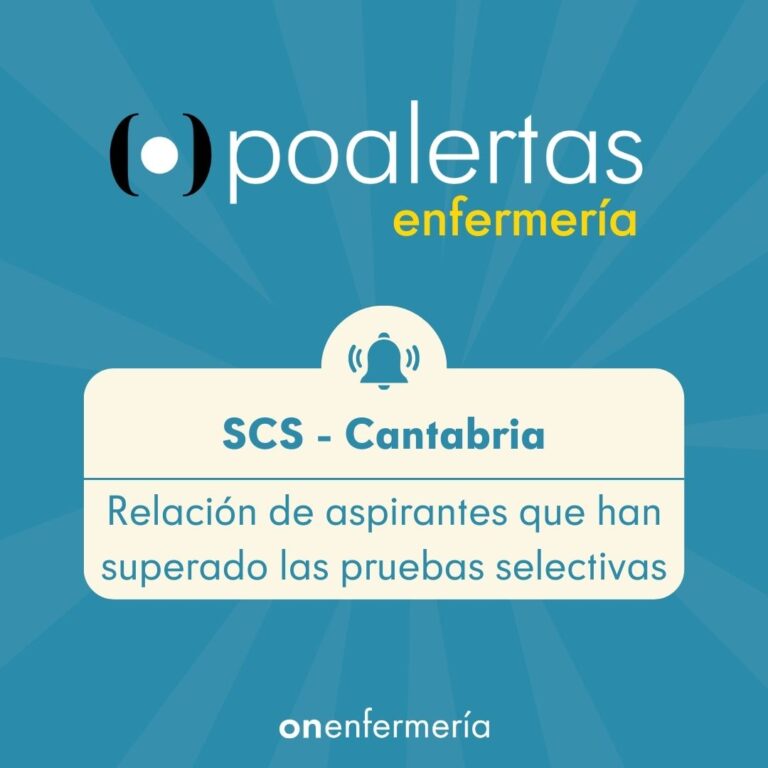 OPE Enfermería SCS Cantabria Relación de aspirantes