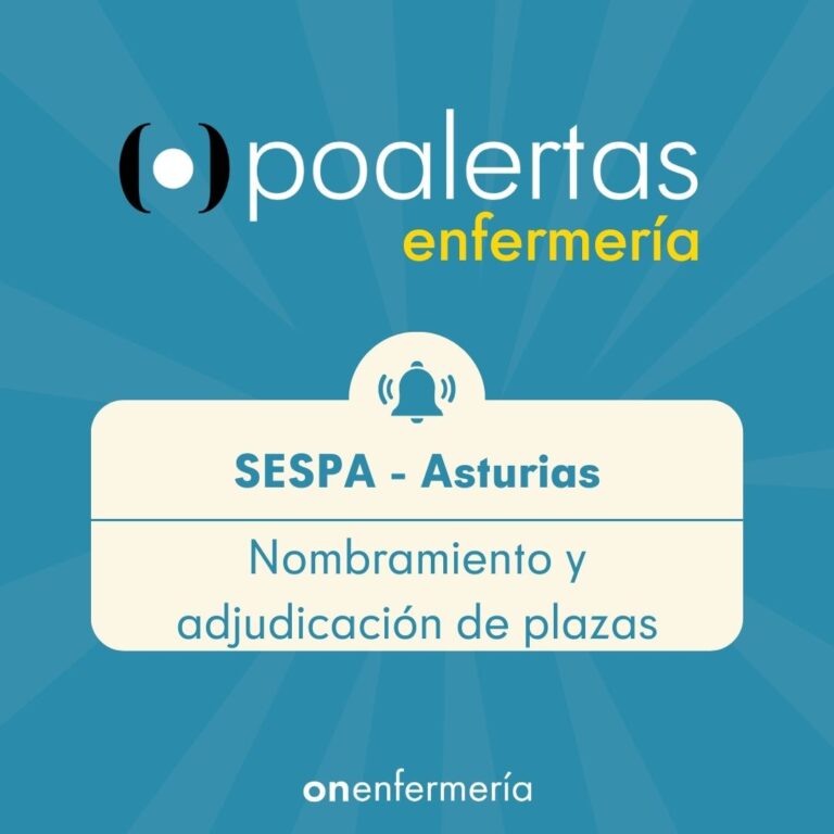 SESPA Asturias Enfermería Nombramiento y adjudicación de plazas