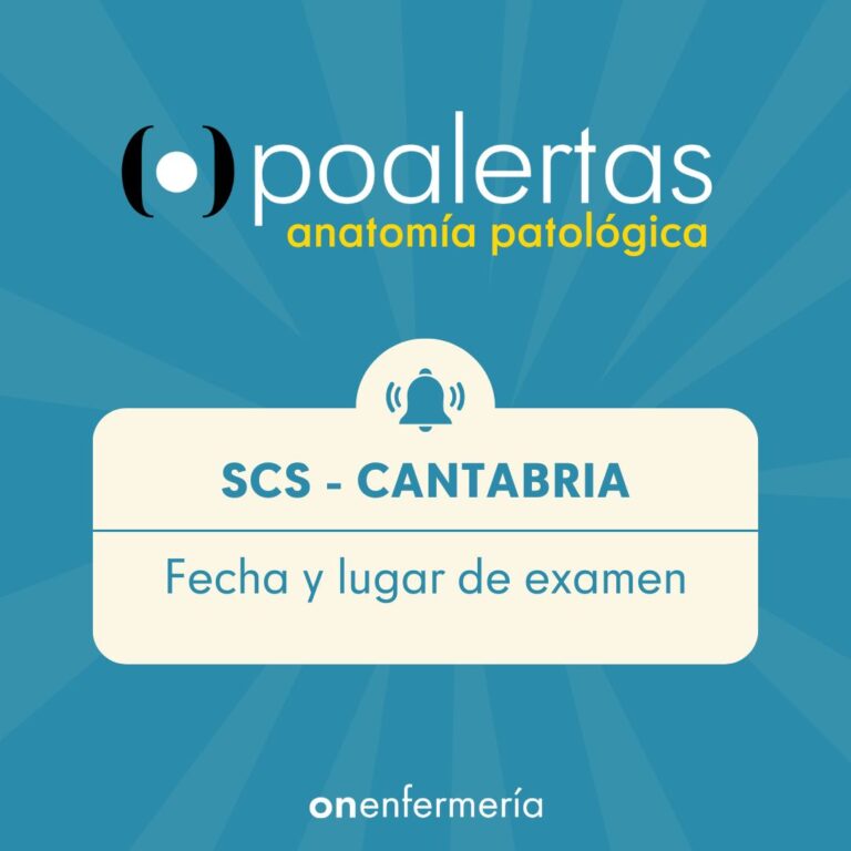 Tecnico Anatomía Patológica SCS Cantabria Fecha y lugar de examen