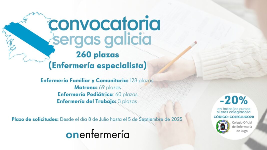 Convocatoria SERGAS Galicia Enfermería Especialista