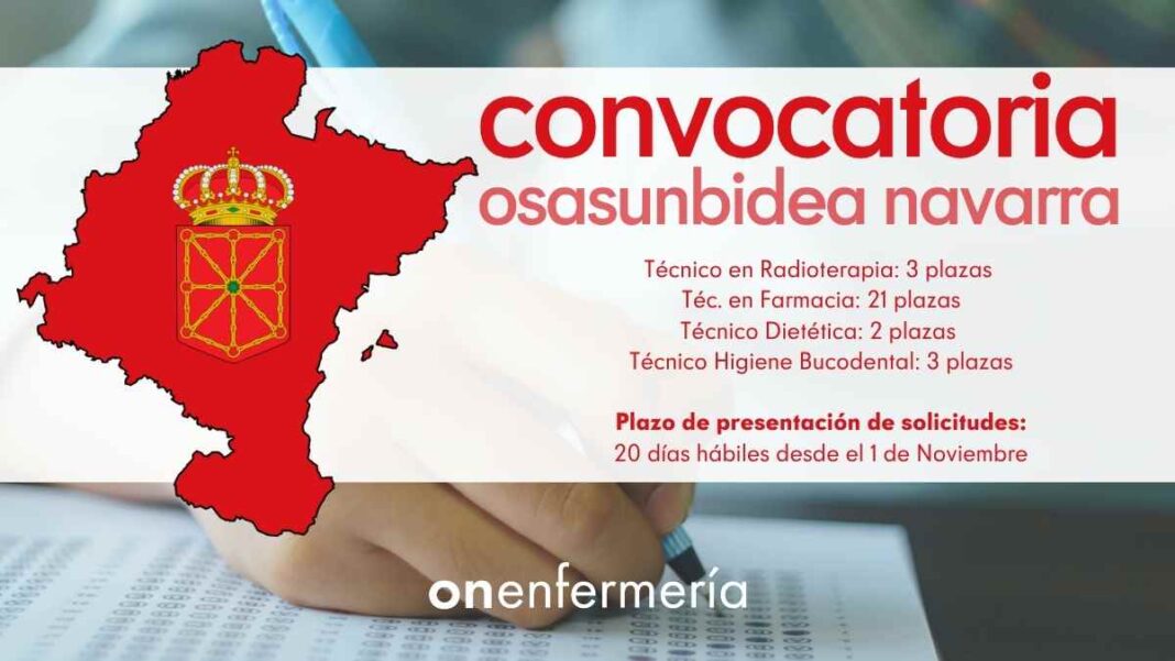 Convocatoria OSASUNBIDEA Navarra Técnico Sanitario (1) Convocatoria OSASUNBIDEA Navarra Técnico Sanitario
