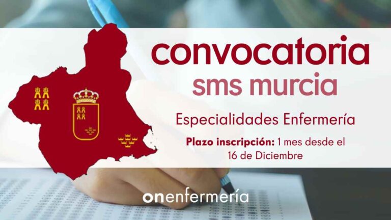 Convocatoria SMS MURCIA (Especialidades Enfermería)