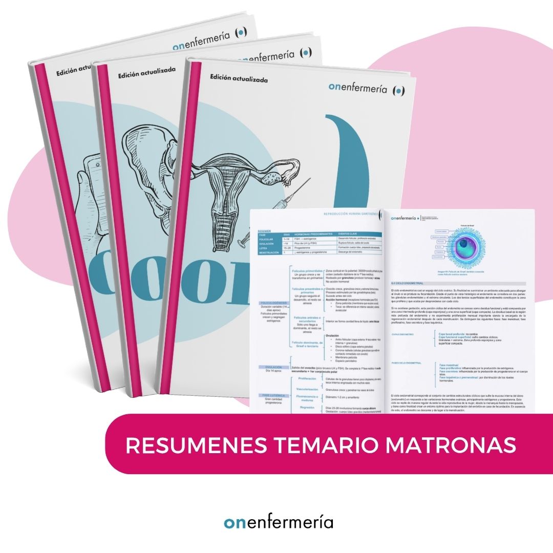 Resúmenes completos impresos del temario MATRONAS
