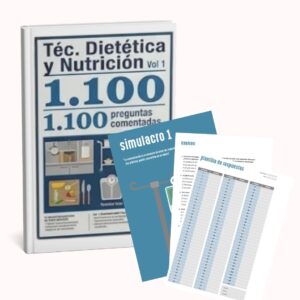 Libro 10 Simulacros TÉCNICO EN DIETÉTICA Y NUTRICIÓN (vol1)