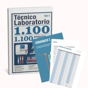 Libro 10 Simulacros TÉCNICO EN LABORATORIO (vol.2)